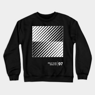 Either/Or - Minimal Style Graphic Artwork Design Crewneck Sweatshirt